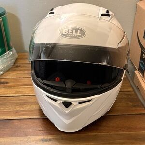 White Motorcycle Helmet